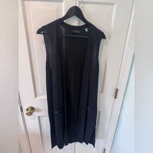 Tahari Black Sleeveless Vest